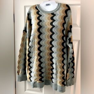 SHOW ME YOUR MUMU Retro Wave Knit Sweater